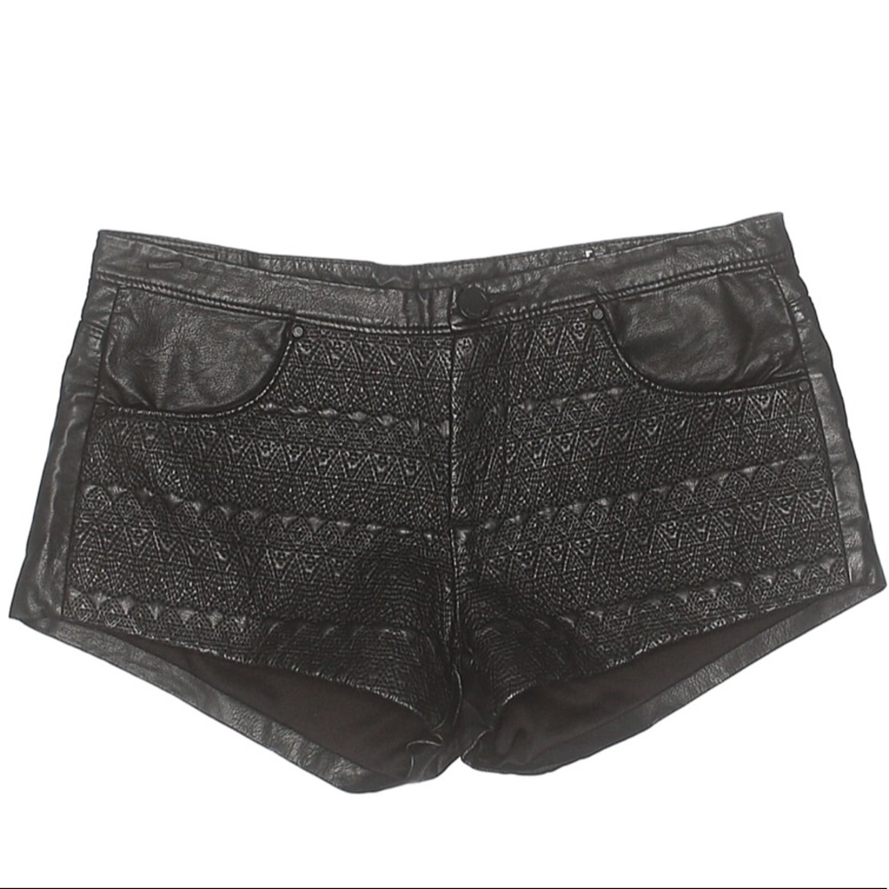Blank NYC Faux Leather Shorts